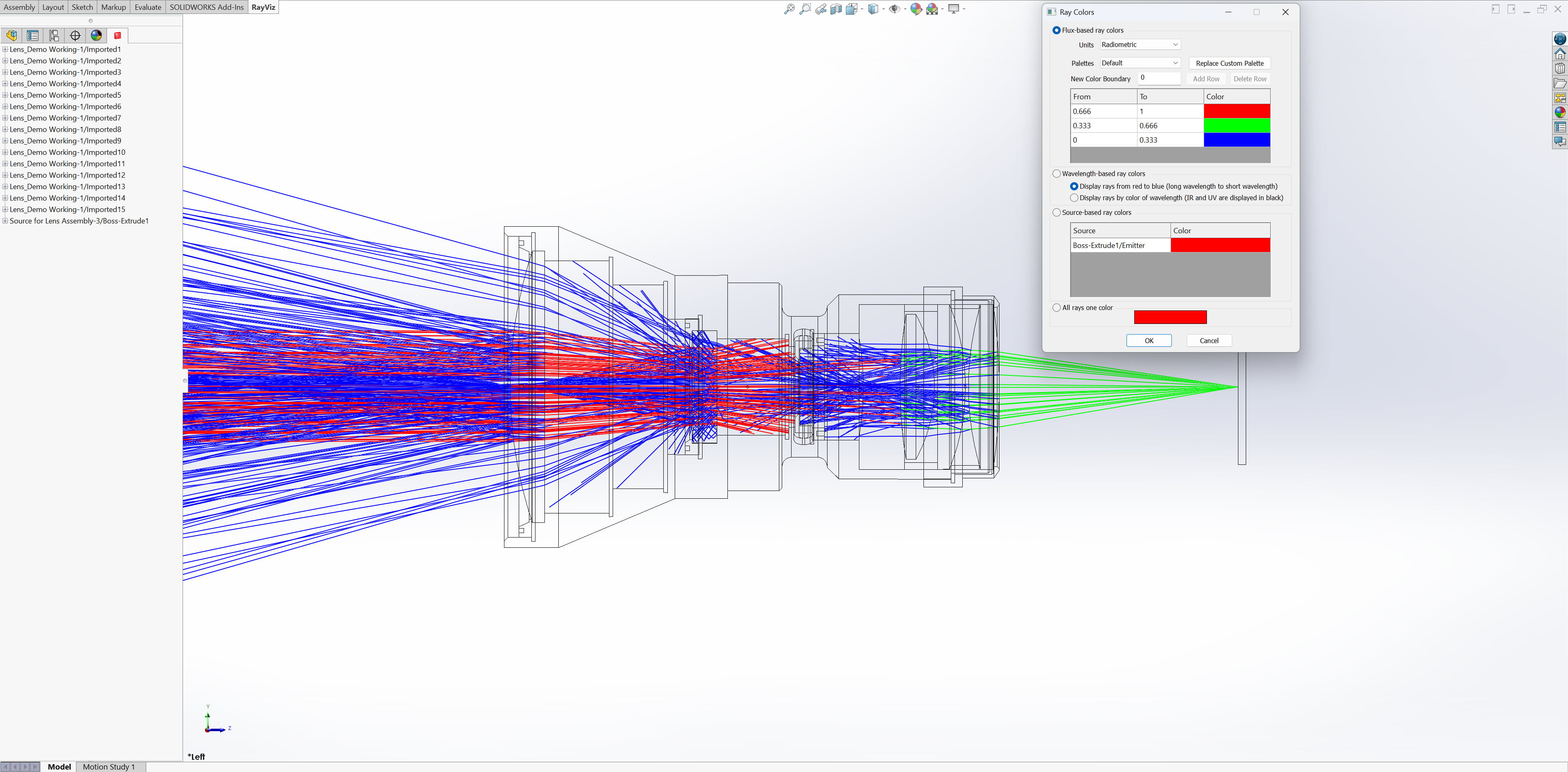 Solidworks Optics Add In Optical Design Software with CAD Import for Stray Light Analysis